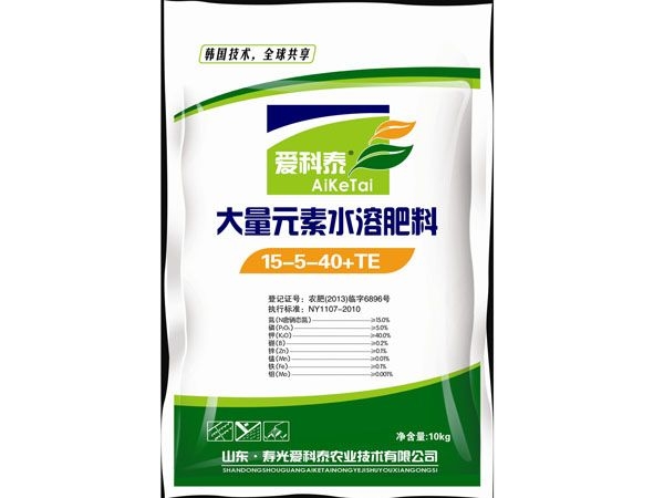 大量元素水溶肥料15-5-40+TE